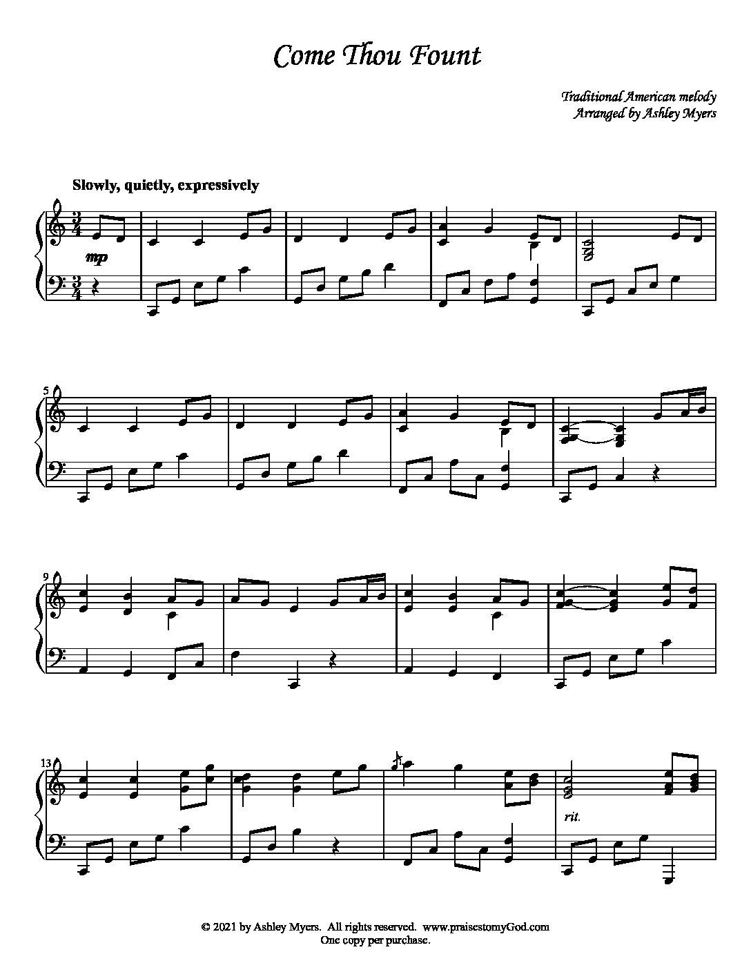 Come Thou Fount